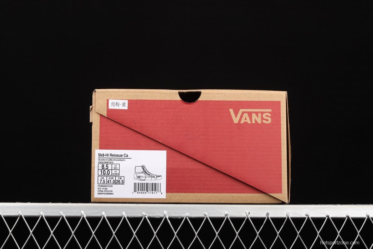 Vans SK8-Hi Reissue Ca Vance deconstructs and splices VN0A3WM15FG of high-top vulcanized shoes