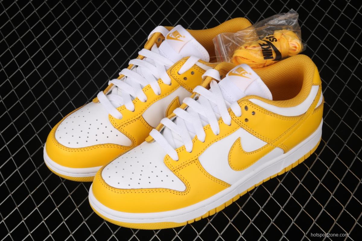 NIKE SB DUNK Low SP Syracuse yellow and white full-head low-top skateboard shoes CU1726-901