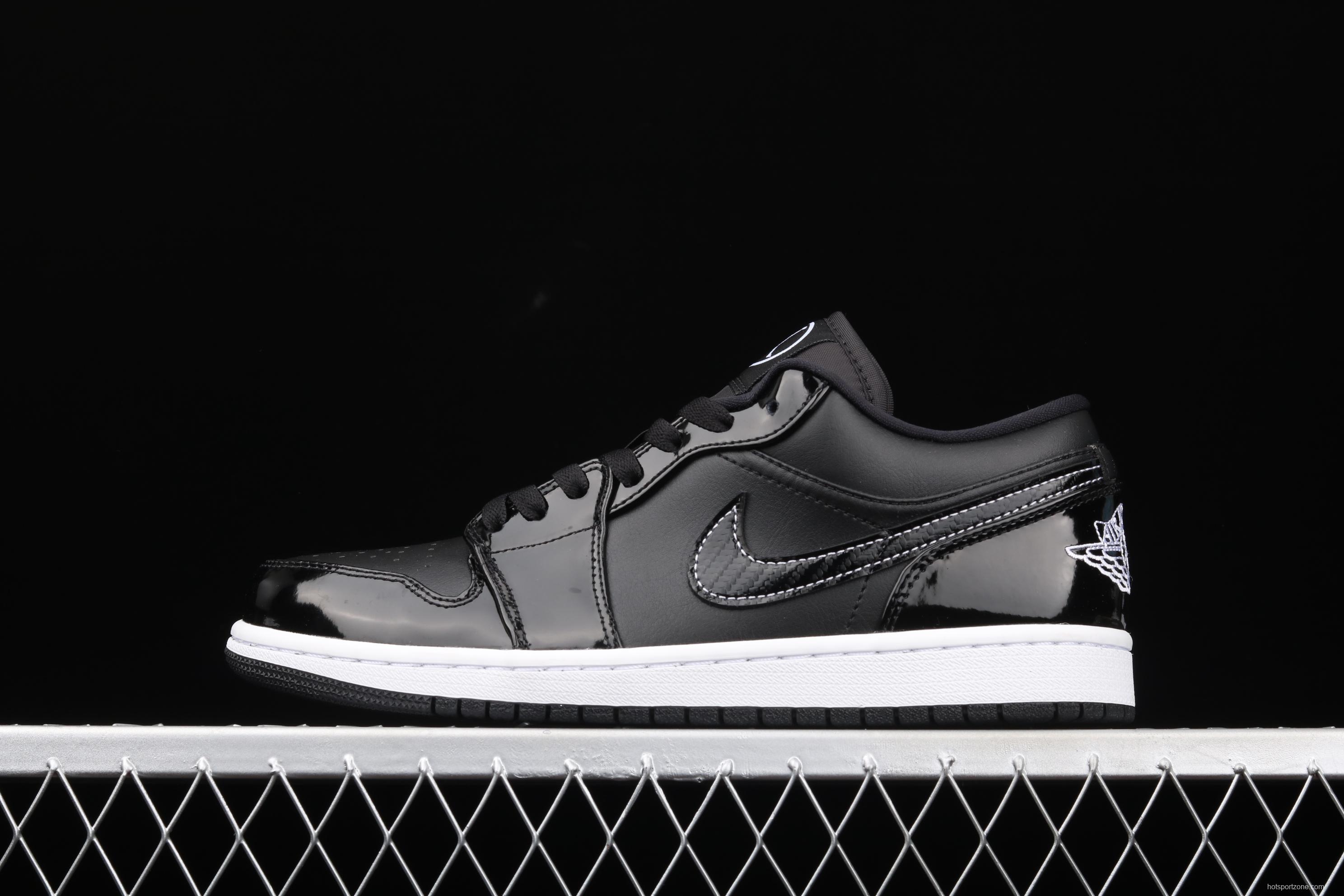 Air Jordan 1 Low ASW low-top all-Star patent leather black low-top basketball shoes DD1650-001