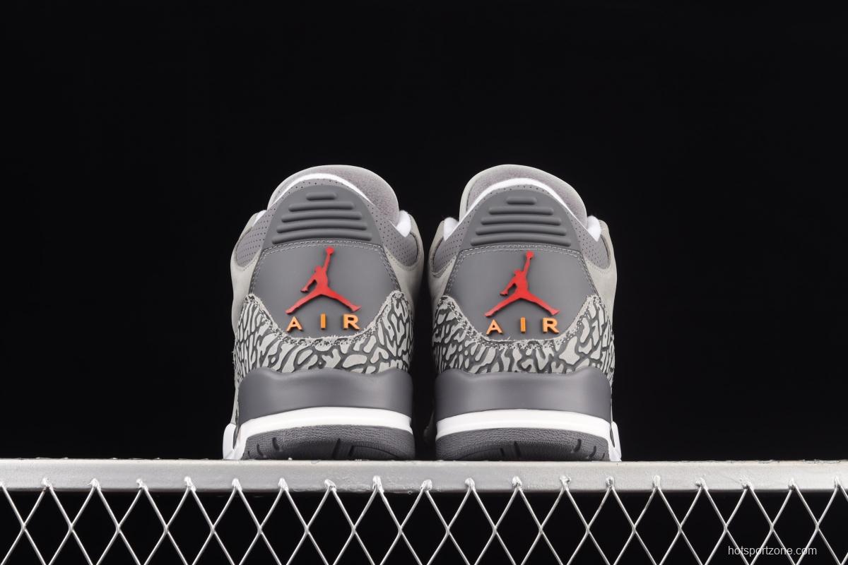 Air Jordan 3 Retro Cool Grey AJ3 Joe 3 cool gray basketball shoes CT8532-012