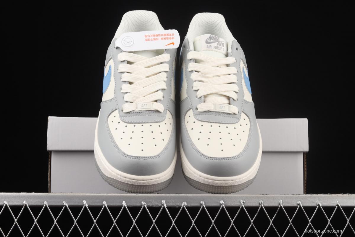 NIKE Air Force 1 Low white and gray color 3M reflective low-top casual board shoes DH2296-668