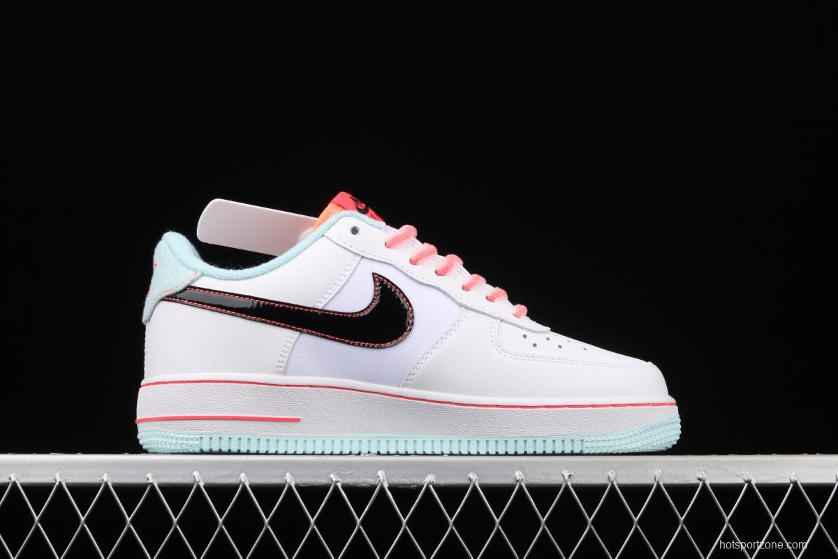 NIKE Air Force 11607 LV8 GS White/Black-Flash South Coast new color low-top casual board shoes DD7709-100