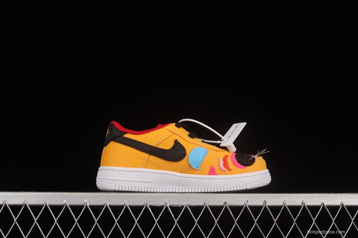 NIKE Air Force 1'07 TD New Year Tiger Canvas Size Kids DQ5072-701