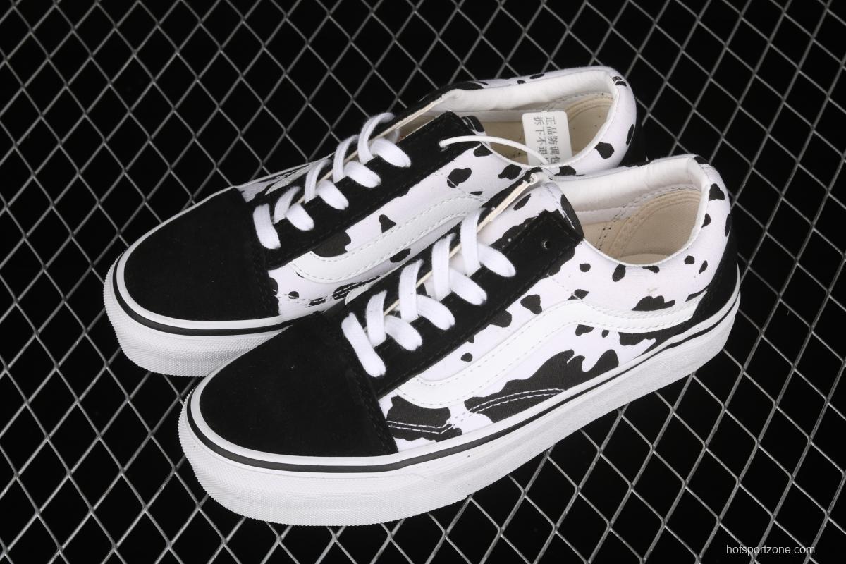 Vans Style 36 Decon SF GD overseas limited black cow graffiti vulcanized skateboard shoes VN0A40E5NNA