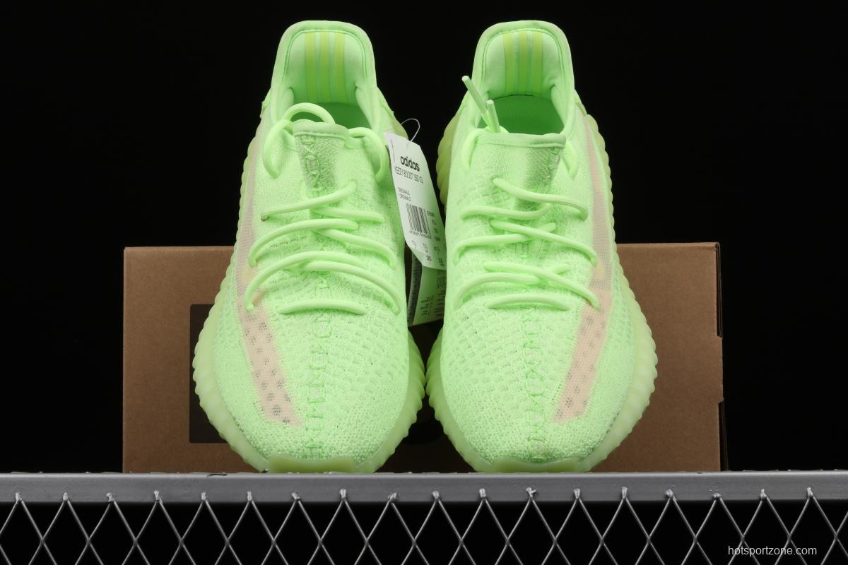 Adidas Yeezy 350 Boost V2 Gid EH5360 Darth Coconut 350 second generation luminous green color matching