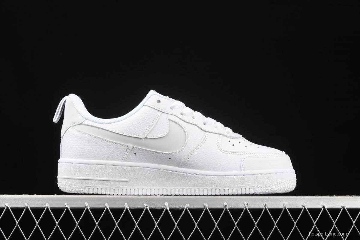 NIKE Air Force 1 Premium ShAdidasow Grey side Logo3M reflective low upper shoes CV3039-100