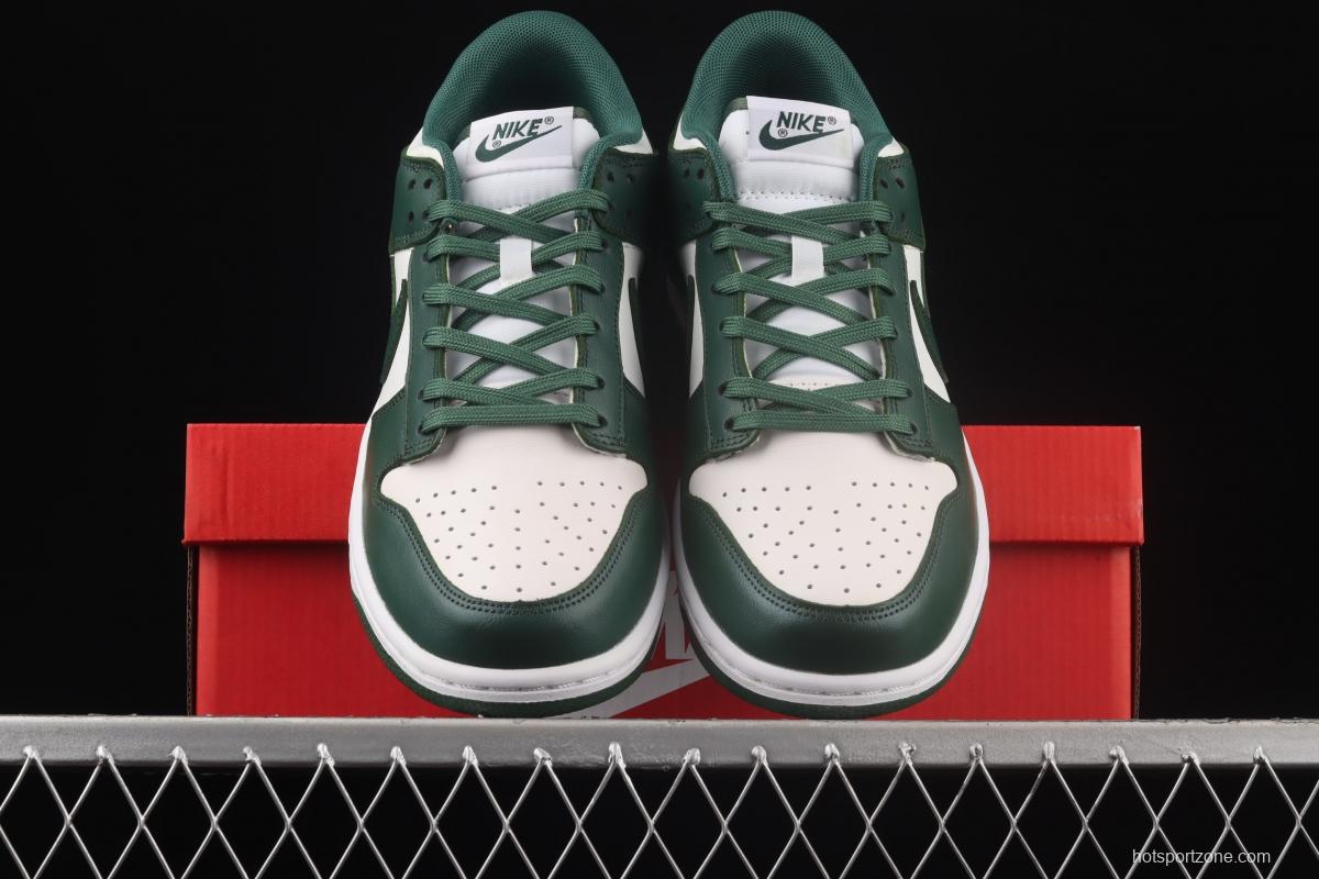 NIKE SB DUNK Low Team Green Michigan White and Green Slam Dunk Series low side Leisure Sports Skateboard shoes DD1391-101