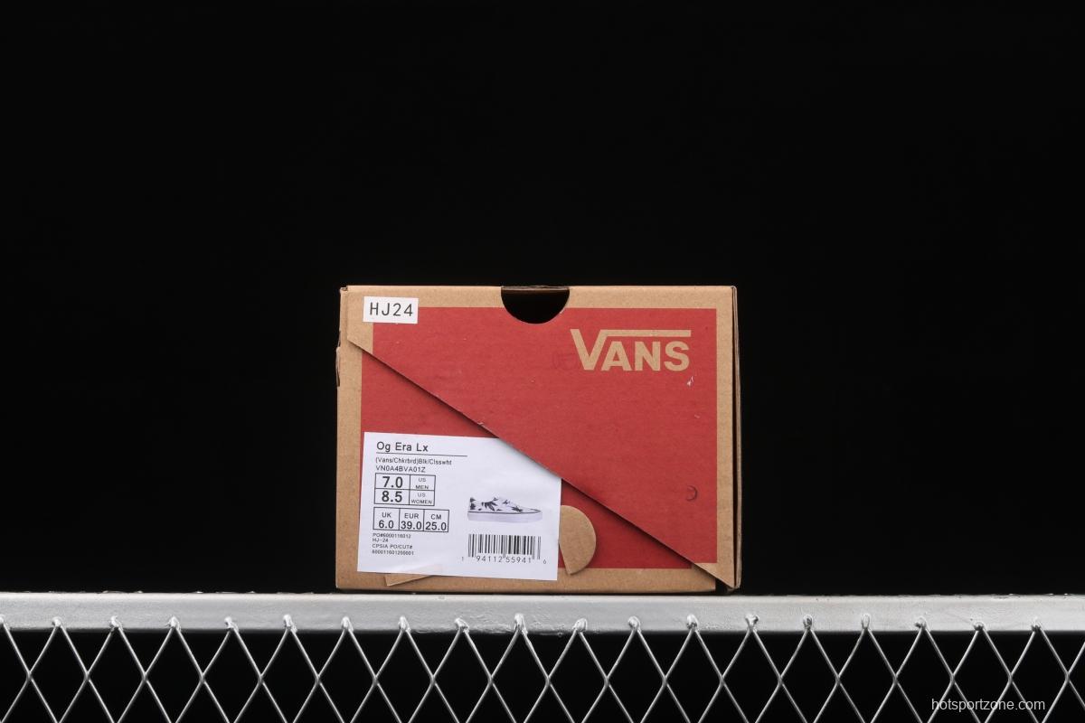 Vans Og Era Lx 2021 new high-end Korean version Baitai Maple Leaf White low-top board shoes VN0A4BVA01Z