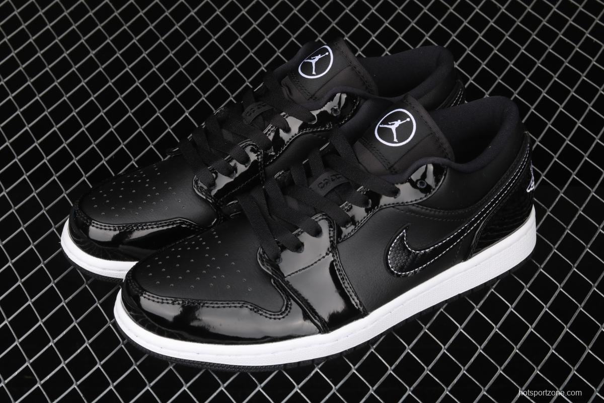 Air Jordan 1 Low ASW low-top all-Star patent leather black low-top basketball shoes DD1650-001