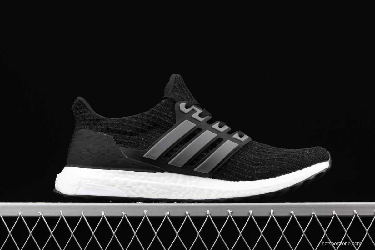 Adidas Ultra Boost 4. 0 5th Anniversary Burgundy BB6220 fourth generation knitted striped star black and white UB