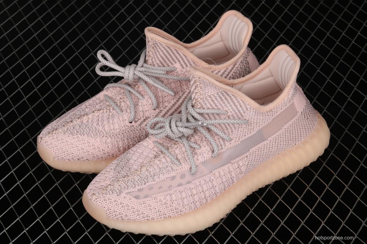Adidas Yeezy 350 Boost V2 Synth FV5666 Darth Coconut 350 second generation silver powder hollowed out all over the sky BASF Boost original bottom