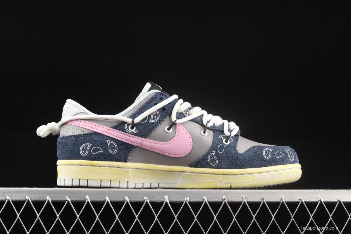 NIKE SB DUNK Low Prm SB Cashew Nut Flower cashew flower element SB buckle rebound fashion casual board shoes DH7913-001