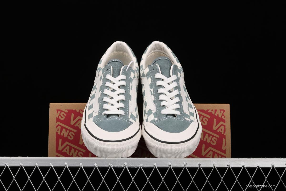 Vans Style 36 SF light blue checkerboard low-top casual board shoes VN0A3MVLY6H