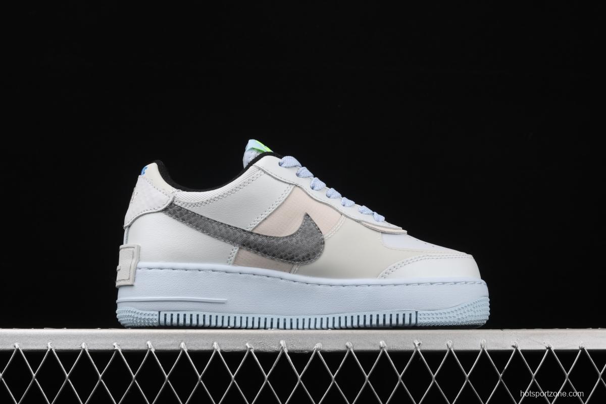 NIKE Air Force 1 ShAdidasow light weight heightened low-top 100-board shoes CV3027-001