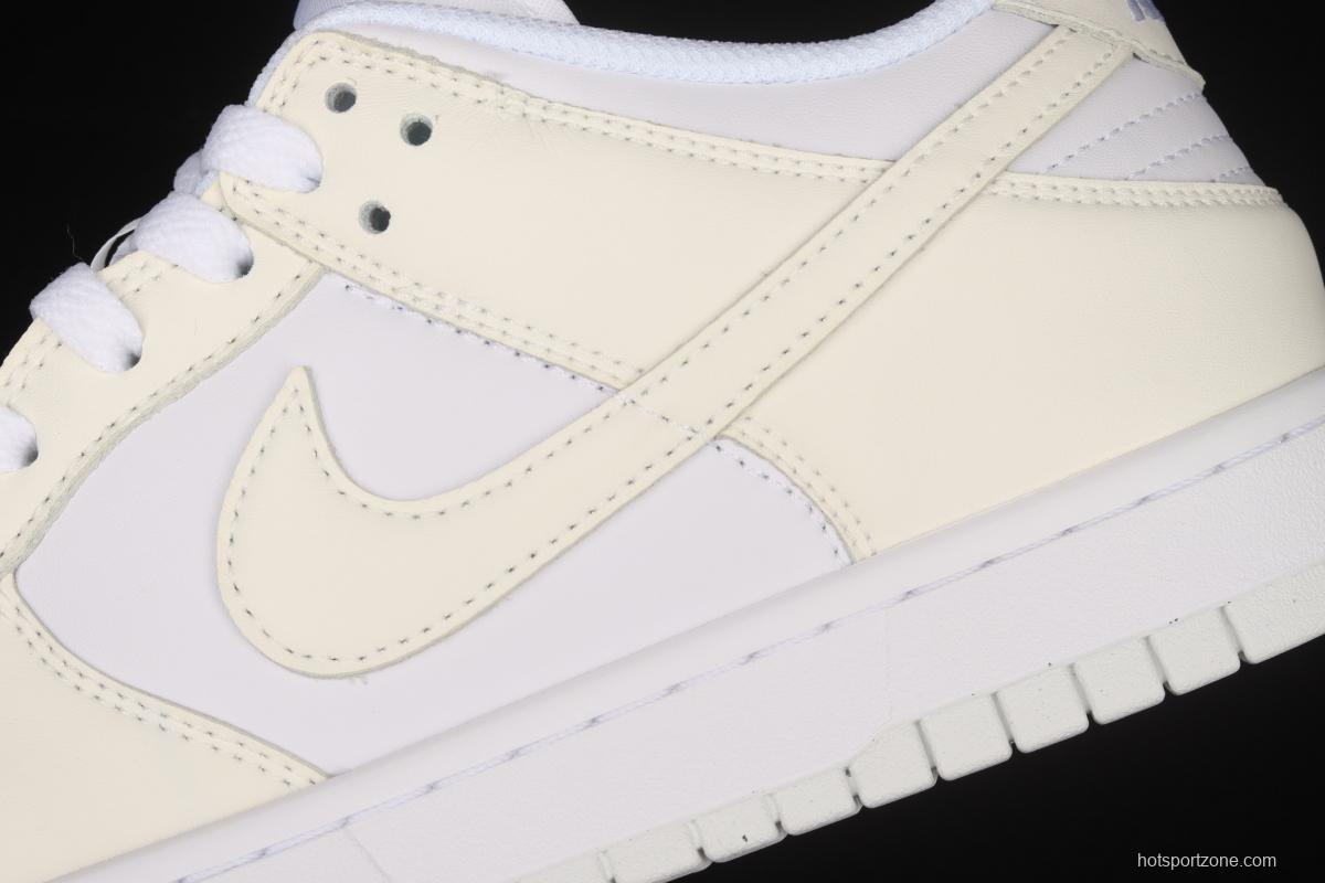 NIKE DUNK Low Next Nature sea salt cream white SB crushed backboard low upper board shoes DD1873-101