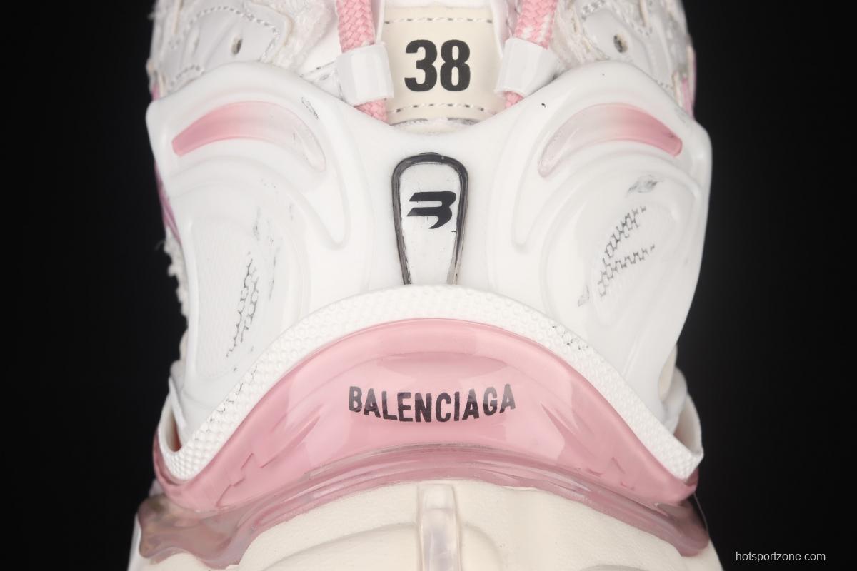 Balenciaga Runner Kith Four.Color 21ss's latest color matching trend retro casual shoes W3RB39059