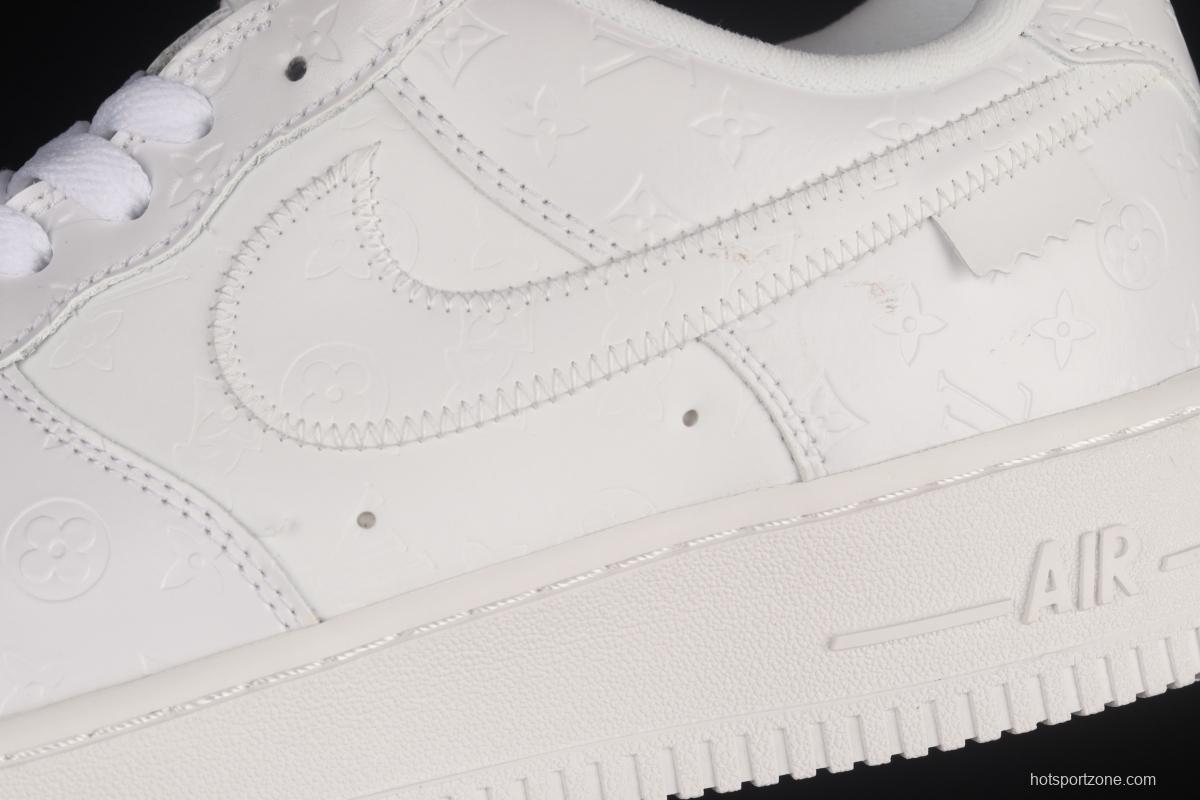 NIKE Air Force 1' 07 Low LV printed all-white low-top casual board shoes LA2314-100