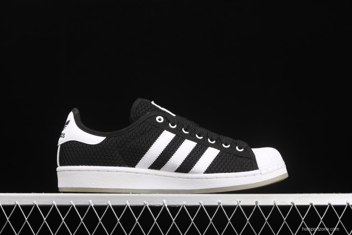 Adidas Originals Superstar S82584 shell head knitting breathable leisure board shoes