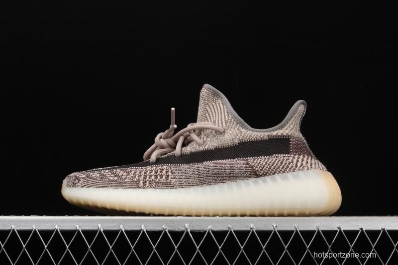 Adidas Yeezy Boost Basf 350 V2 Cinder FZ1267 Darth Coconut 350 second generation hollowed-out side coal ash permeable taillight BASF Boost original