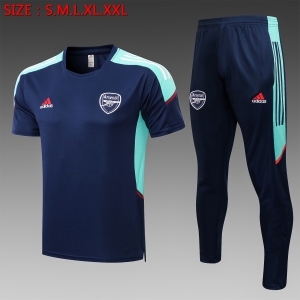 21 22 Arsenal Short SLEEVE Navy （With Long Pants） C783#
