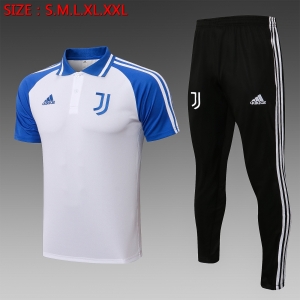 21 22 Juventus POLO White Enamel blue Sleeve C818#