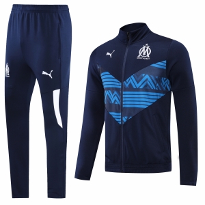 22 23 Olympique de Marseille Blue/Black Jacket Suit