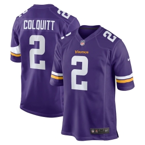 Men's Britton Colquitt Purple Player Limited Team Jersey
