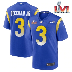 Men's Odell Beckham Jr. Royal Super Bowl LVI Bound Limited Jersey
