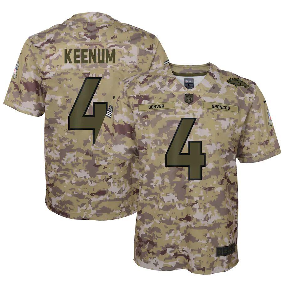 Youth Case Keenum Camo Salute to Service Player Limited Team Jersey