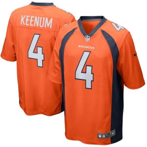 Men's Case Keenum Orange Player Limited Team Jersey