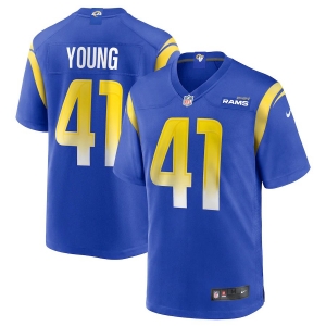Men's Kenny Young Royal Player Limited Team Jersey