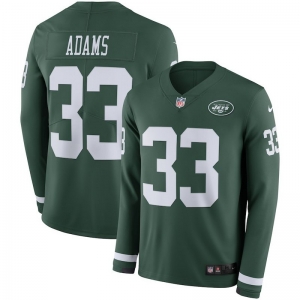 Men's Jamal Adams Green Therma Long Sleeve Player Limited Team Jersey