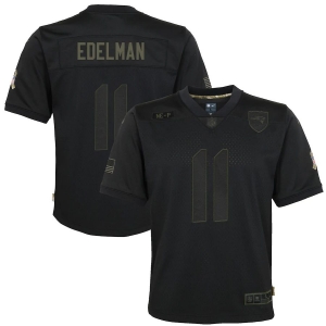 Youth Julian Edelman Black 2020 Salute to Service Player Limited Team Jersey