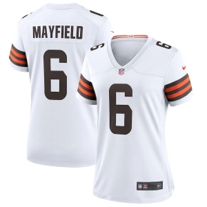 Women's Baker Mayfield White Player Limited Team Jersey