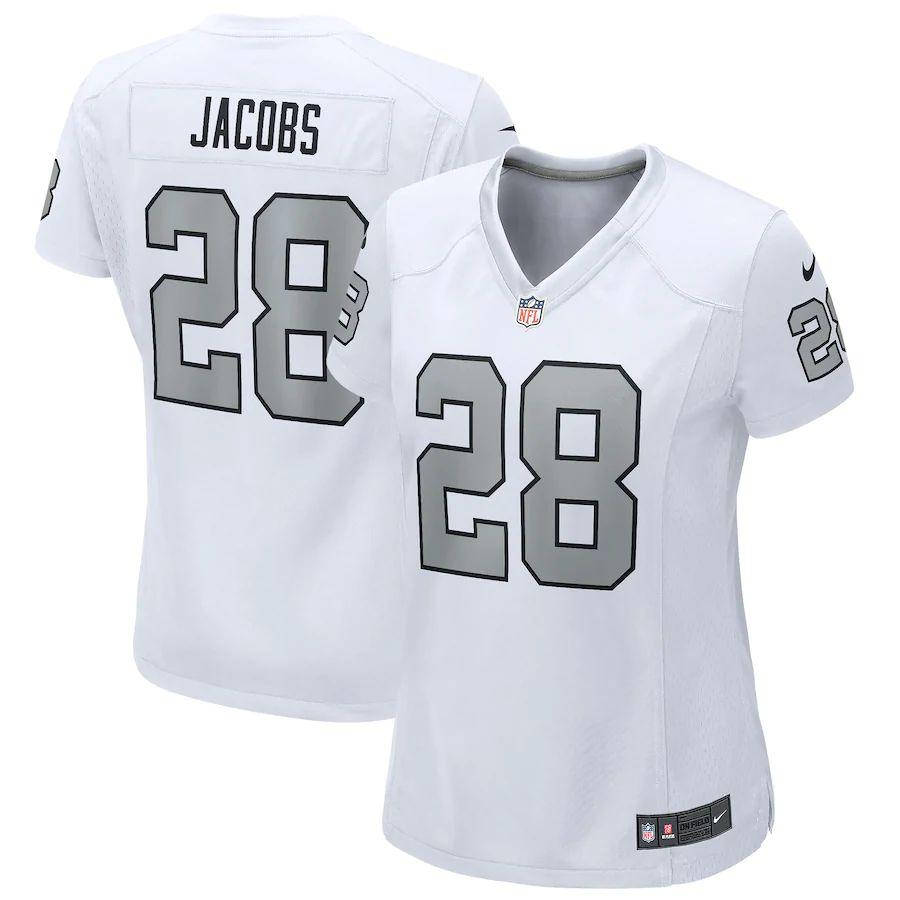 Women's Josh Jacobs White Alternate Player Limited Team Jersey