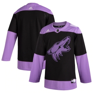Youth Black Hockey Fights Cancer Practice Team Jersey
