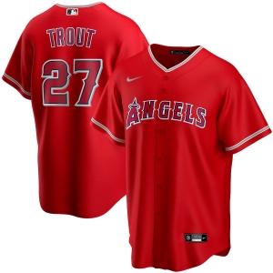Youth Mike Trout Red Alternate 2020 Player Team Jersey