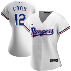 Women's Rougned Odor White Home 2020 Player Team Jersey