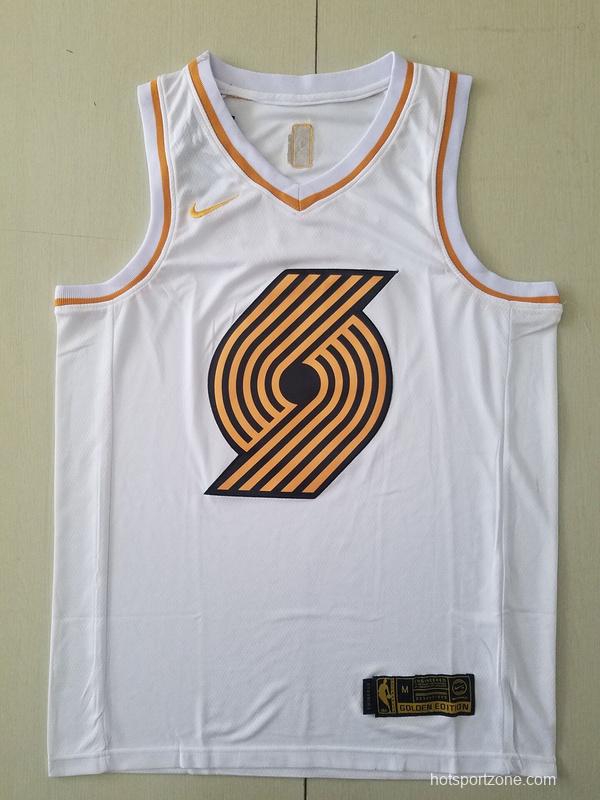Carmelo Anthony 00 White Golden Edition Jersey
