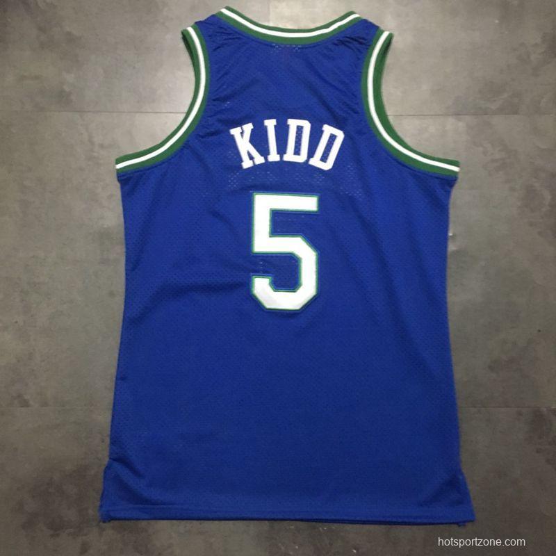 Men's Jason Kidd Blue Retro Classic Team Jersey