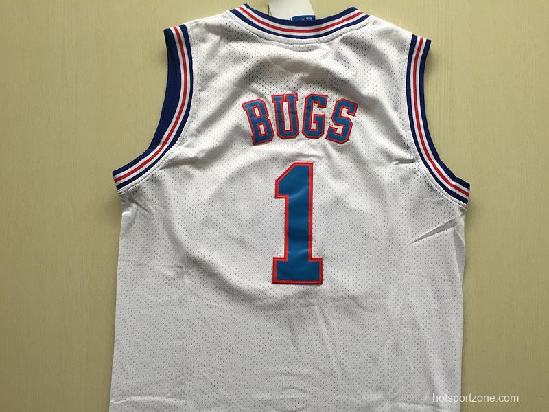 Bugs 1 Movie Edition White Basketball Jersey