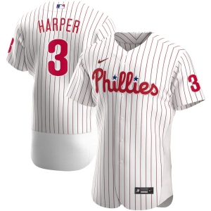 Men's Bryce Harper White Home 2020 Authentic Player Team Jersey