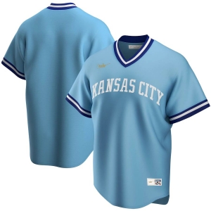 Men's Light Blue Road Cooperstown Collection Team Jersey