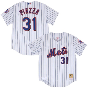 Men's Mike Piazza 2000 White Throwback Jersey