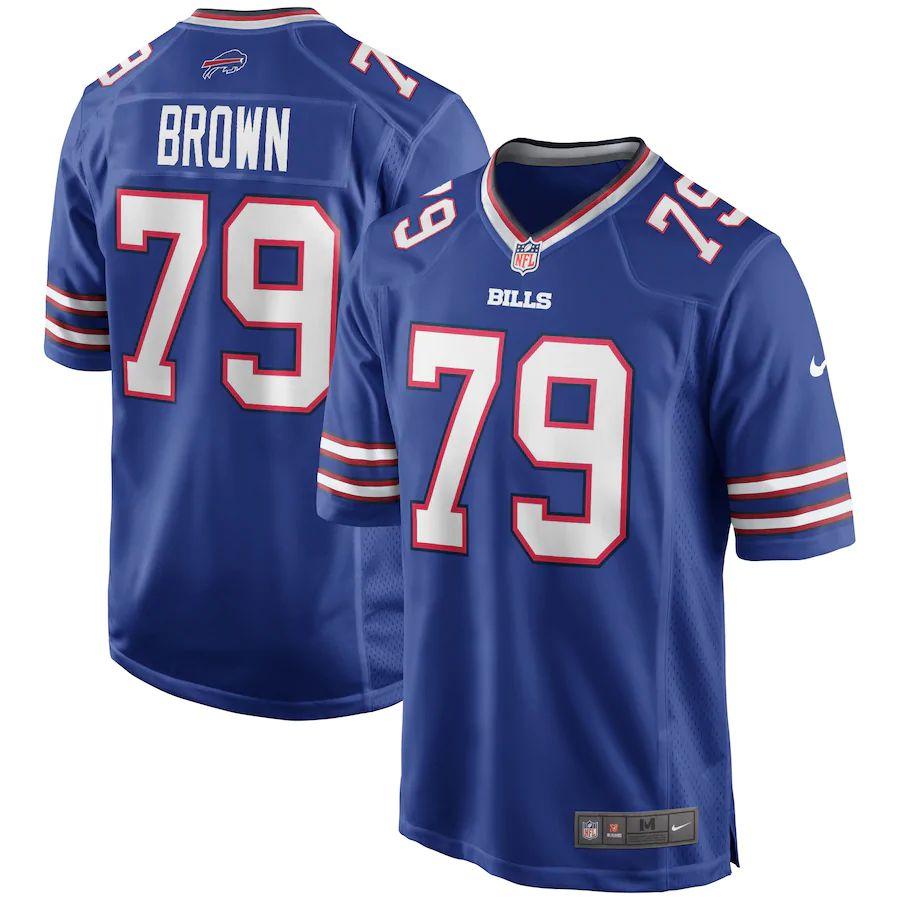 Men's Ruben Brown Royal Retired Player Limited Team Jersey