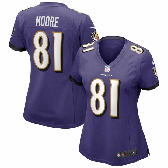 Women's Jaylon Moore Purple Player Limited Team Jersey