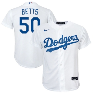 Youth Mookie Betts White 2020 Home Official Player Team Jersey