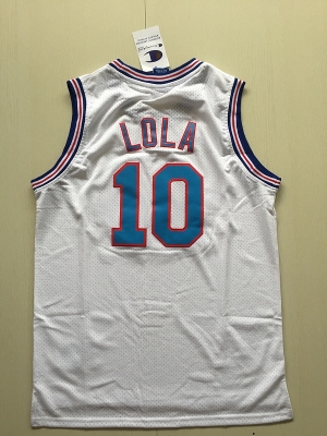 Lola 10 Movie Edition White Basketball Jersey