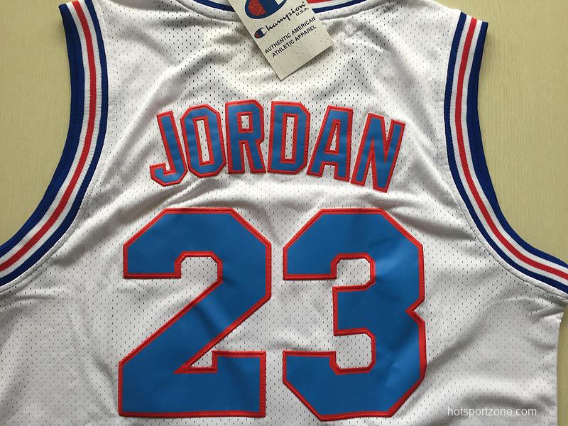 Michael Jordan 23 Movie Edition White Basketball Jersey Kit