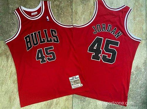 Men's Michael Jordan Red Retro Classic Team Jersey